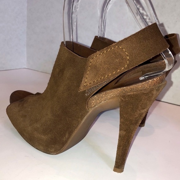 PEDRO GARCIA Paola Suede Open Toe Platform Sandals Booties 39/9 - Picture 4 of 16